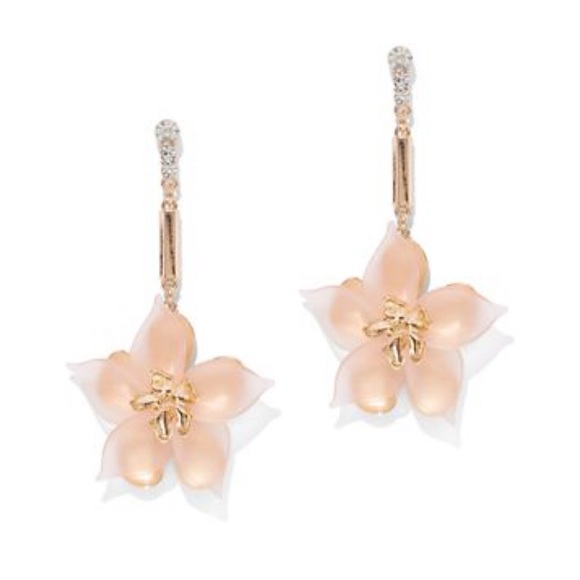 Jewelry - Linear floral drop earrings